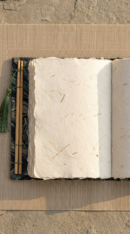 Bamboo tie Handmade diary