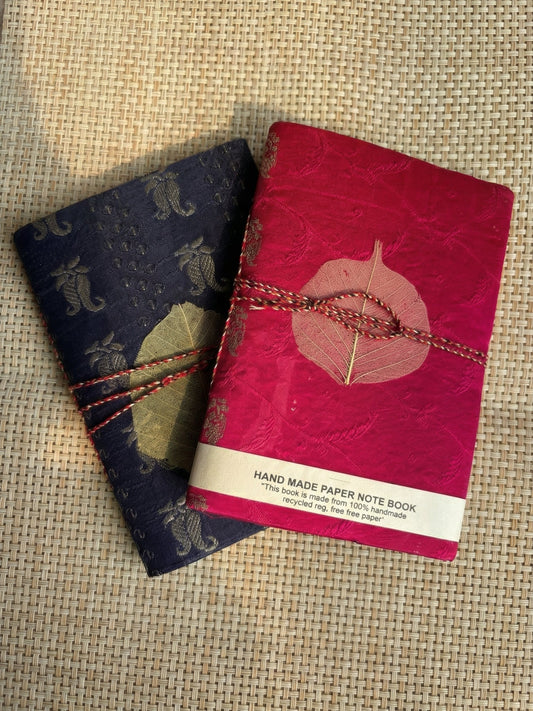 Silk cover handmade diary