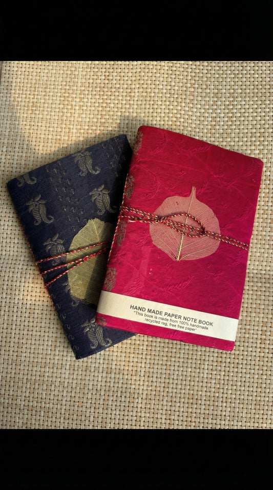 Silk cover handmade diary