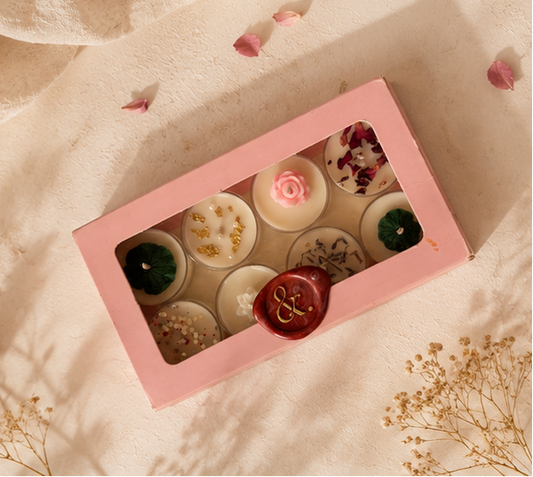 Festive Tea Light Set – Set of 8
