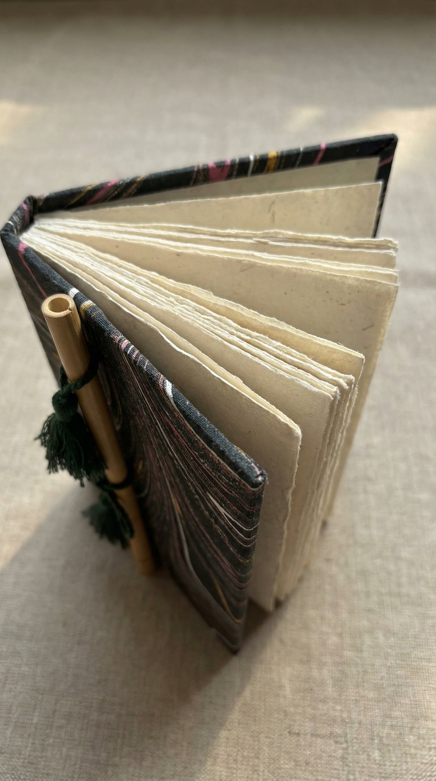 Bamboo tie Handmade diary