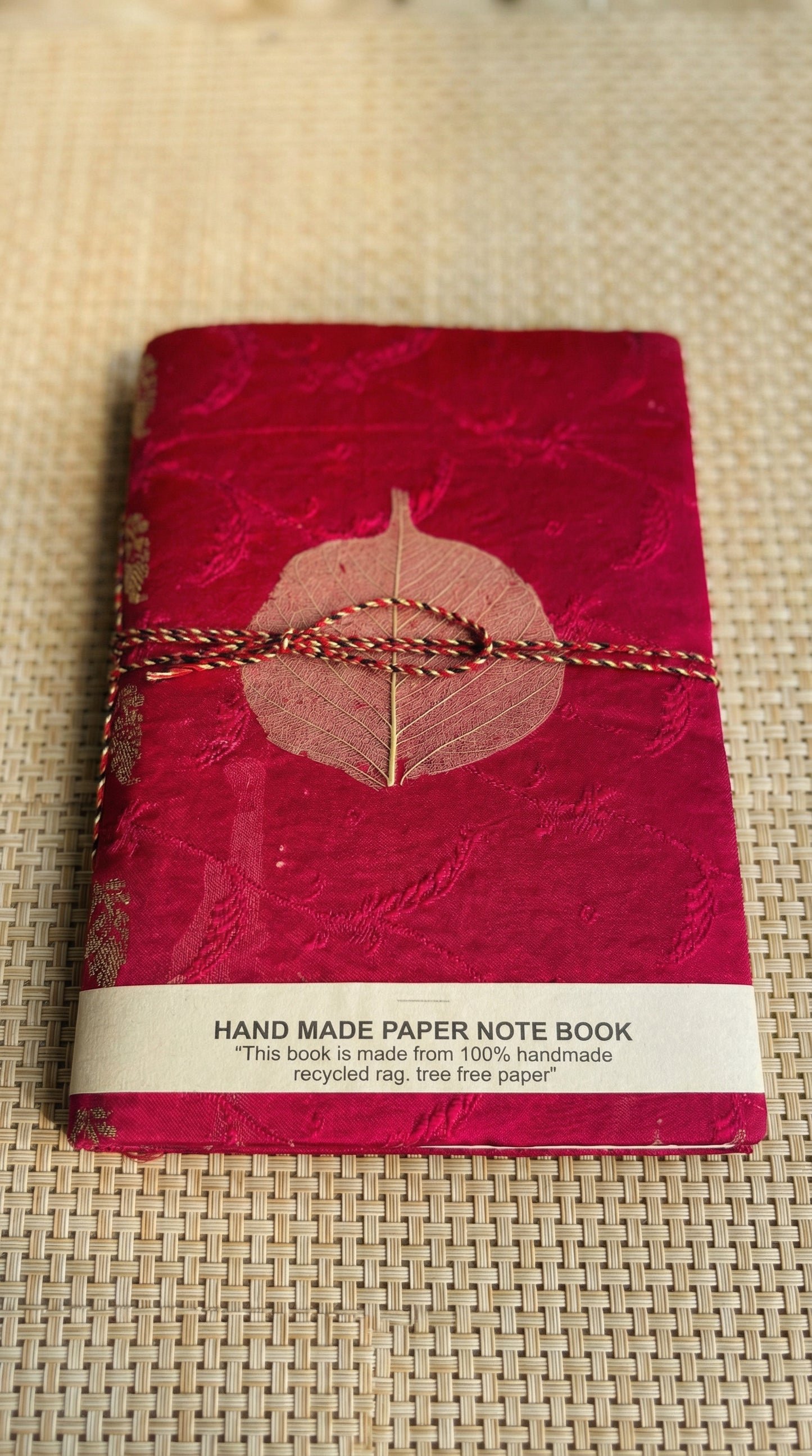 Silk cover handmade diary