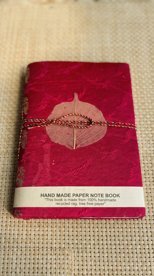 Silk cover handmade diary