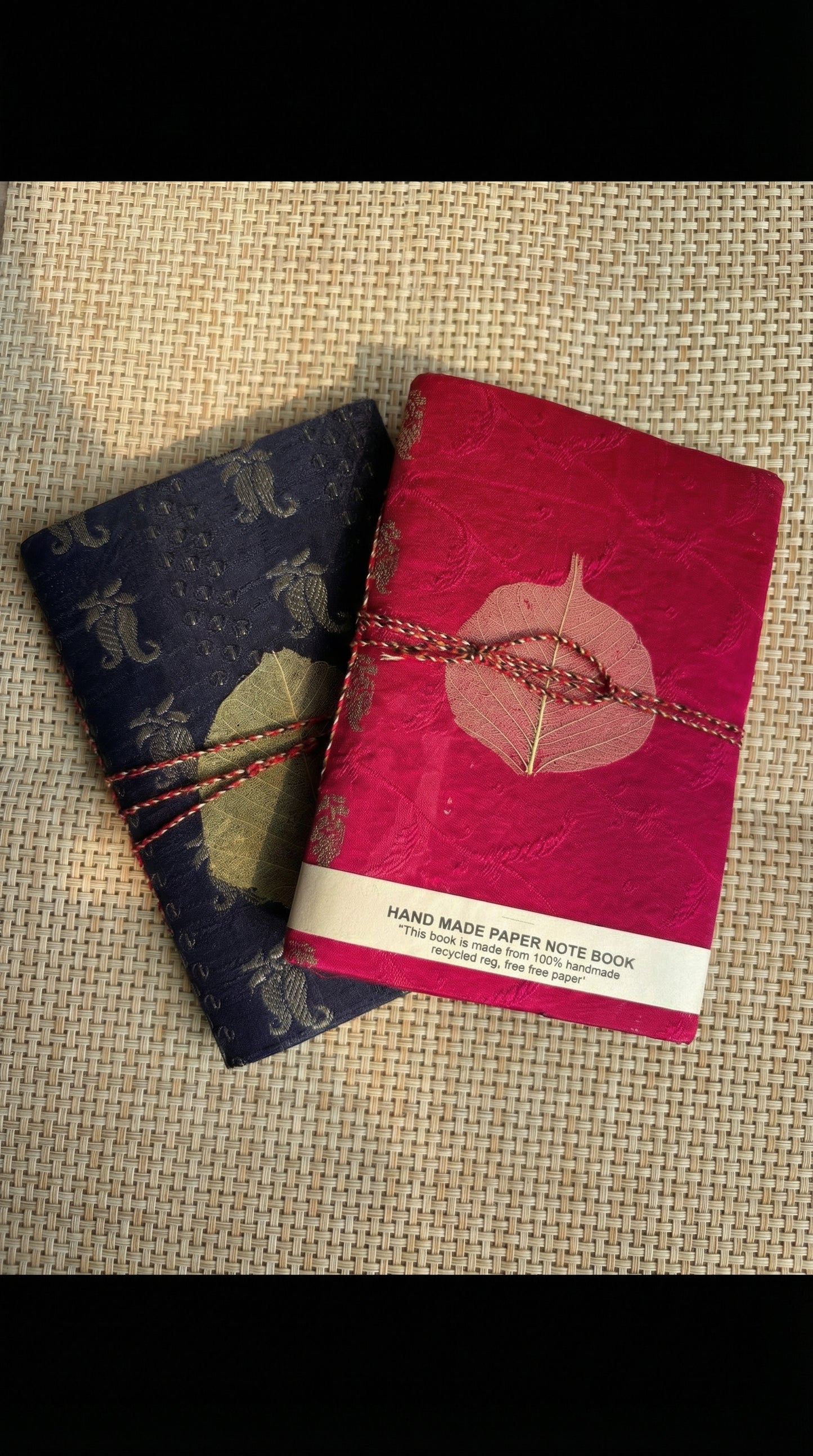 Silk cover handmade diary