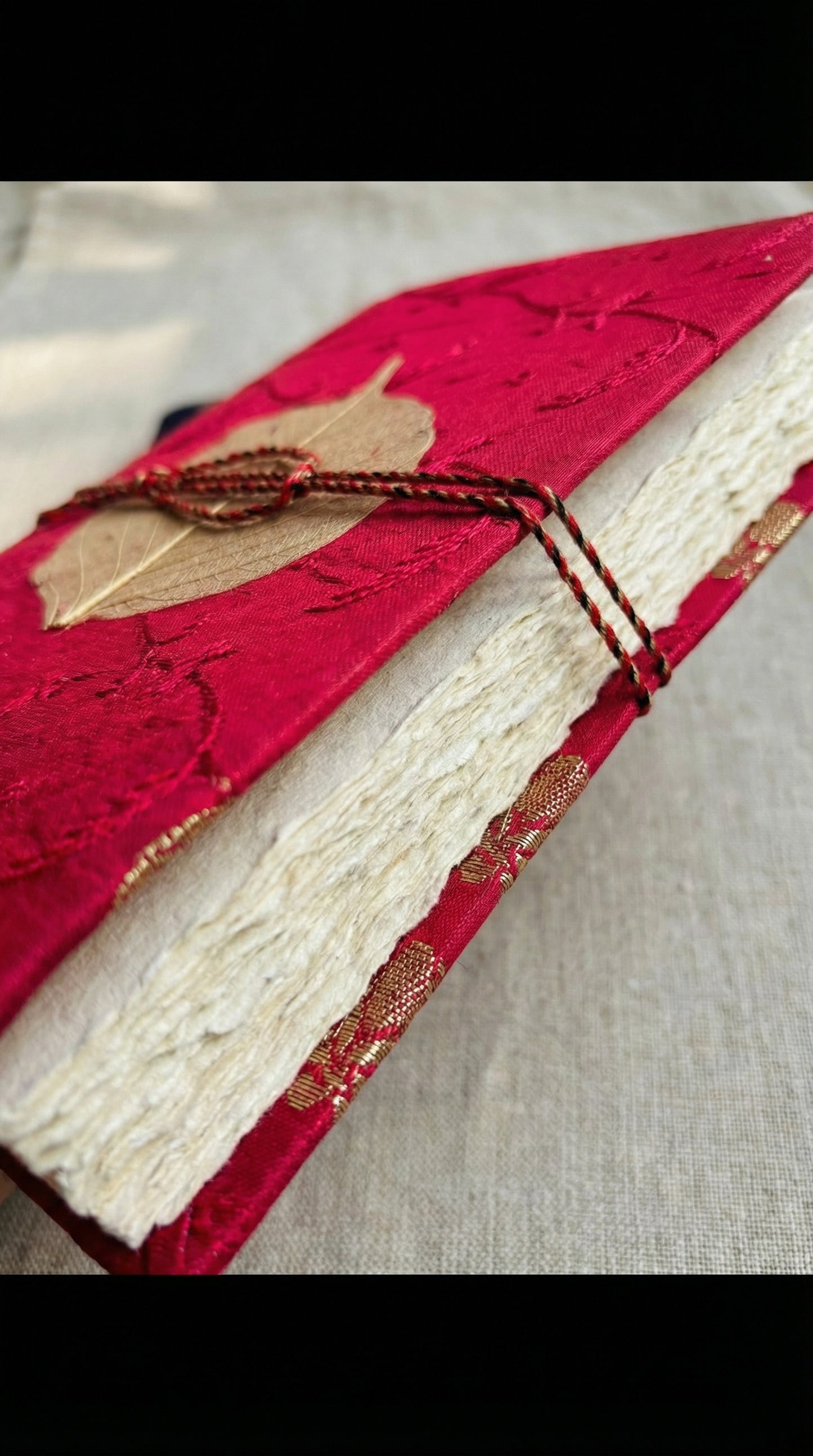 Silk cover handmade diary