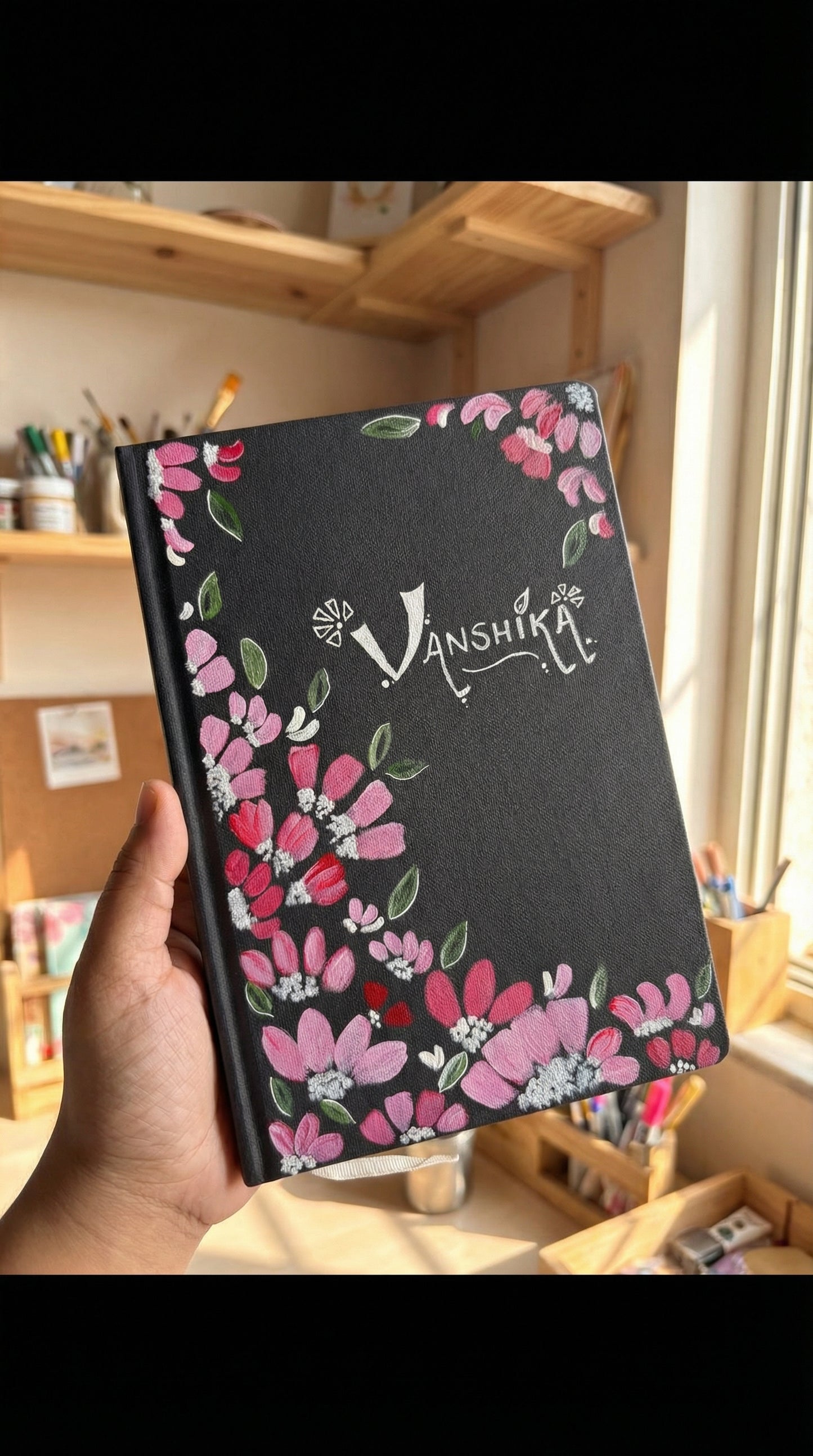 Hand painted and customisable Diary/ notebooks