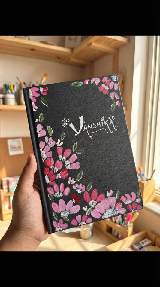 Hand painted and customisable Diary/ notebooks