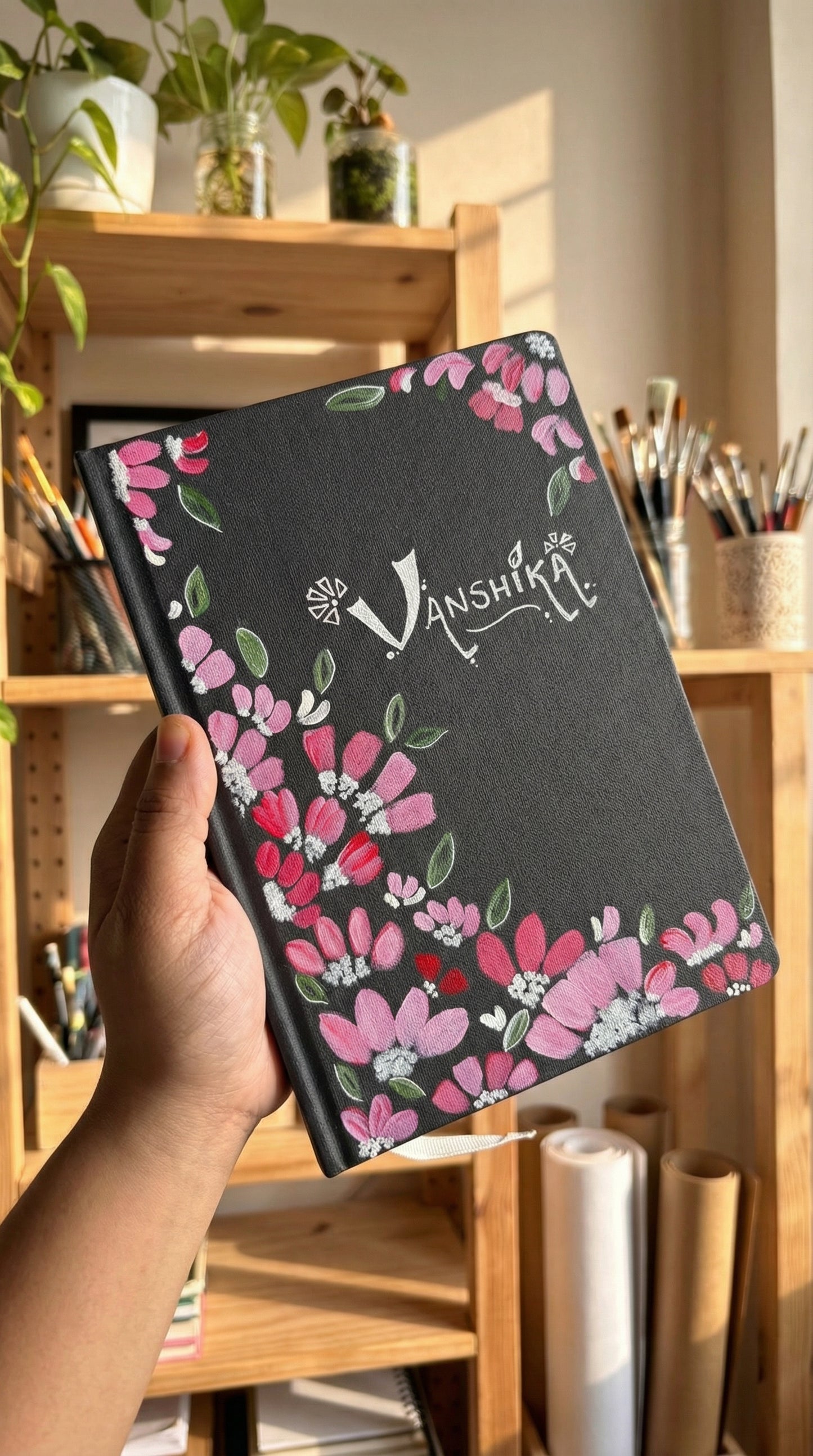 Hand painted and customisable Diary/ notebooks